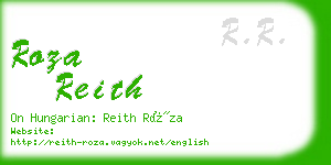 roza reith business card